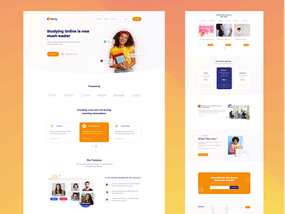 Landing / Online Education e learning education landingpage ui uidesign user interface design ux webdesign