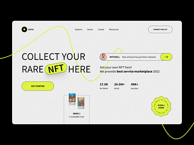 NFT landing page