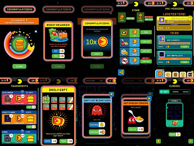 PacMan 2020 UI branding illustration ui ux vector