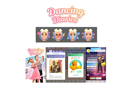 UI for Dancing Diaries (Exient/KuuHubb)