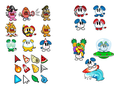 Characters for Chu Chu Rocket Universe (SEGA)