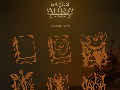 Sands of Aura - Codices icons icon ui vector