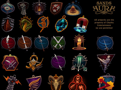 Sands of Aura talisman icons (Aug 22 update)