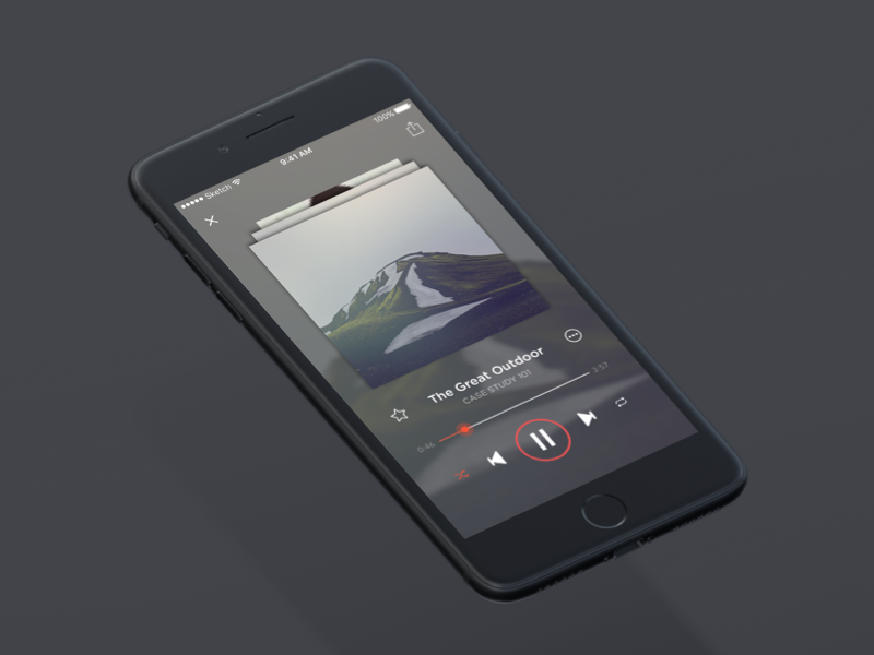 music player by Am Saiyavath on Dribbble