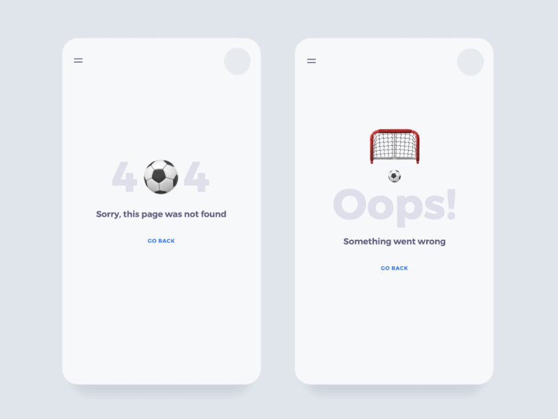 Football Error Screen 404 By Am Saiyavath On Dribbble