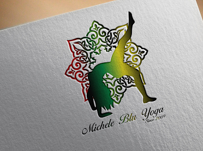 yoga branding illustration