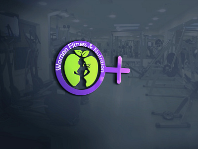 Women Fitness branding logo design vector