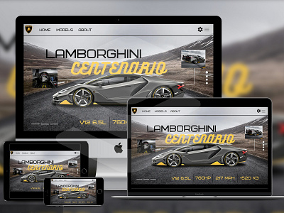 First try at UI Designing 30 day challenge 30daychallenge 30dayschallenge 30daysofdesign design illustration lamborghini logo minimal ui ui design uidesign ux web website website design