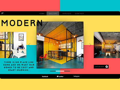 Day 6/30 Interior Design website UI