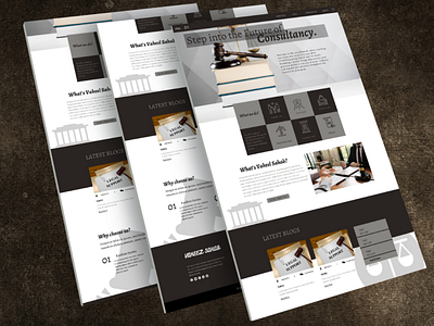 Legal Consultancy Services Website UI Design