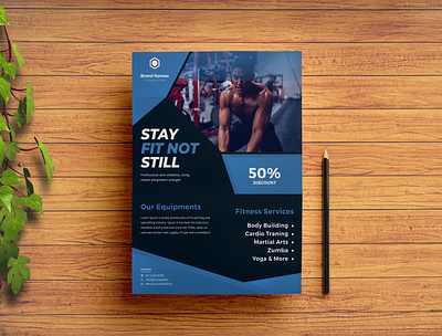 Fitness Flyer Design branding business design exercise fitness fitness club fitnessmodel fitnessmotivation flyer gym healthy healthyfood lifestyle muscle personaltrainer poster sport training workout yoga