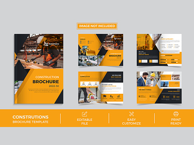 Construction Brochure Template Design