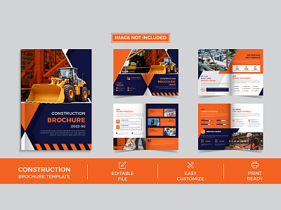 Construction Brochure Template Design catalog