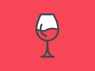 Glass of wine! 3d animation app art character drawing icon illustration logo sketch typography web