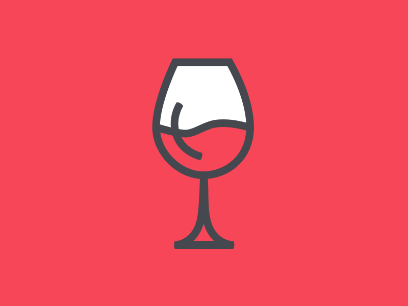 Glass of wine! by Jetlir on Dribbble