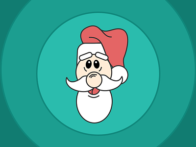 Santa 3d animation app art character christmass icon illustration santa sketch typography web