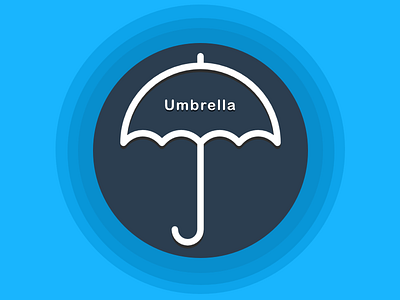 Umbrella 3d animation app art character drawing icon illustration logo sketch typography web