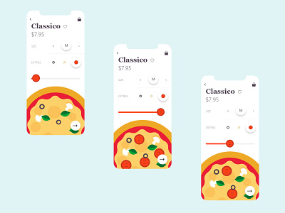 Pizza ordering app adobe adobe xd app appdesign designer dribbble freelance mobile pizza ui ux userinterface