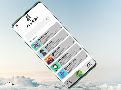 Angel List Mobile App Concept