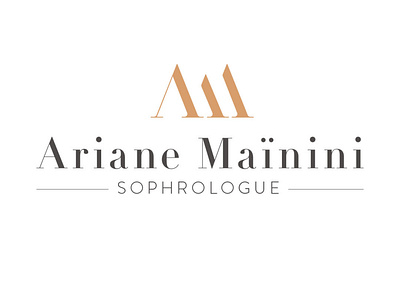 Logo Ariane Mainini design logo typography