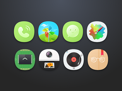 Some Icons color glass icon logo music theme