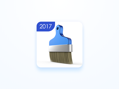 Brush icon for a cleanner brush clean cleanner junk