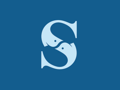 S Fish Logo (For Sale) fin fish ocean s sea seafood water