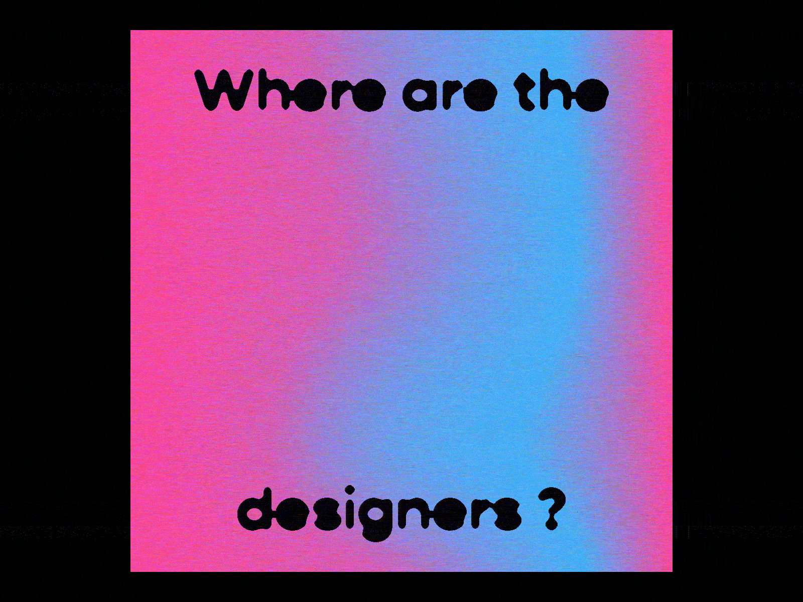 Moving Instagram Poster for “Where Are the Black Designers?“