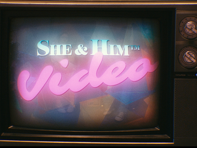 She & Him: “Darlin’” Music Video 80s aftereffects animation graphic design motion graphics music video title design tv typography