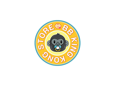 BB King Kong Store icon illustration logo