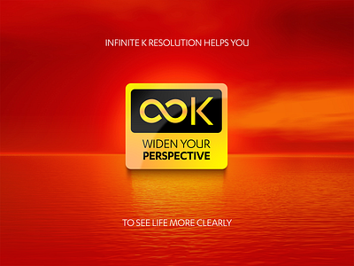 Infinite K Resolution design illustration inspiring logo perspective resolution selfhelp