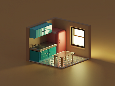 Isometric Kitchen