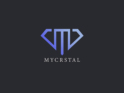 Crystal + M Logo Concept