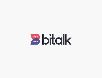 bitalk Logo awesome logo branding design flat icon illustration logo logo design logodesign logos logotype ui