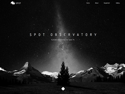 Asgard Hero observatory spot stars theme ui web design