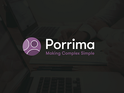 Porrima analysis brand identity complex logo design minimal people sales simple simplicity software technology