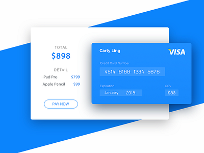 Credit Card Checkout - DailyUI 002 checkout credit card daily ui