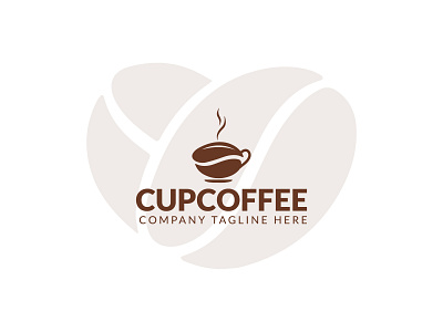 CupCoffee logo template for coffeshop