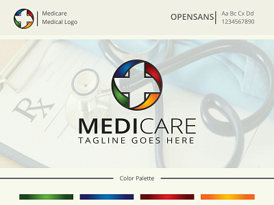 Medical Center Logo Template app branding clinic design icon illustration illustrator logo logo design medical medical logo minimal vector