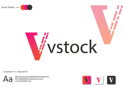 V letter logo Template