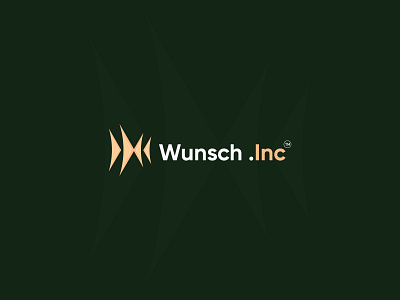 Wunsch logo design illustrator design