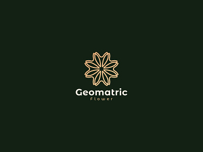 Geometric Flower Logo illustrator design
