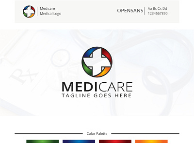 Medical Center Logo Template branding clinic logo hospital logo icon logo medi logo medical medical logo typography vector
