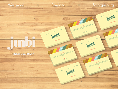 Junbi Business Cards branding business card design card graphic design mockup