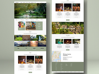 Travel Web site design: landing page home page ui