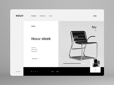 Design studio website redesign - Nouv