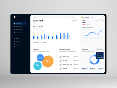 Dashboard Revenue - shot dashboard graphic design ui ui design uiux