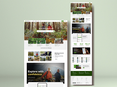 Alltrails website - minor redesign #shot graphic design landing page ui design uiux website