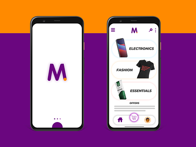 Modern Mega mart online shopping app 2020 app app design application art branding design flat graphic design illustration logo shopping app ui ux