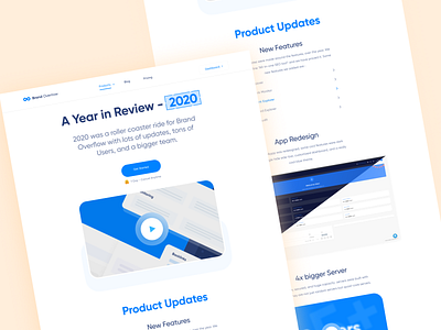 2020 Year Review Page - BrandOverflow 2020 brandoverflow cleaning creative page review ui ux ui design year year in review